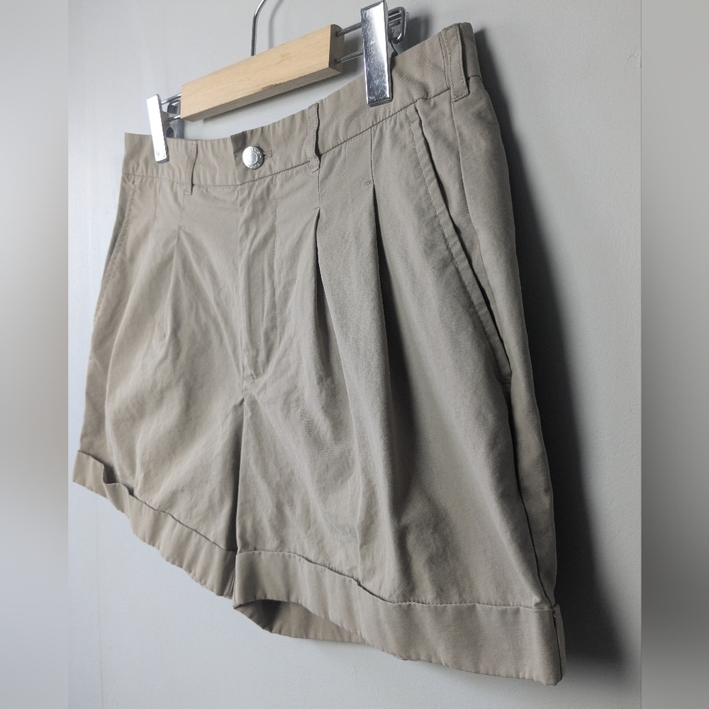 CALVIN KLEIN Women Beige Short Size 27 With Pockets Great Used Condition - Picture 2 of 10